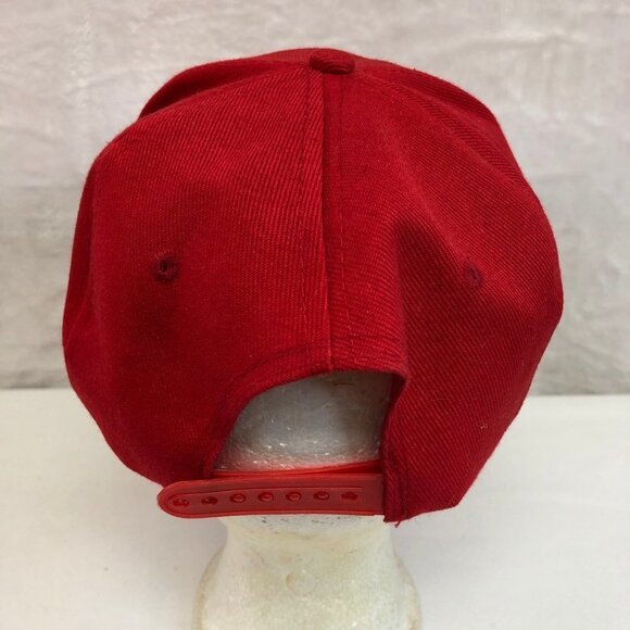 Budweiser King Of Beers Red Adjustable Snap Back Ball Cap - Picture 3 of 7